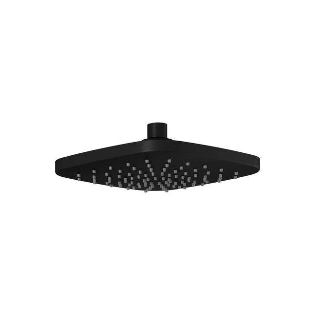 Kalia 195mm (7 11/16'') Sobrio Square Rainhead Matte Black 105545-160 - Plumbing Market