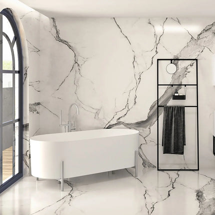 Zitta Bathtub Otton freestanding nickel 65 3/8" x 30 7/8" x 24 13/16", acrylic, Slik Portfolio collection TOT6531FAB01 - Plumbing Market