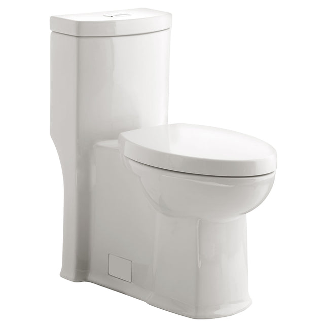 American Standard Boulevard One Piece Dual Flush 1.6 gpf/6.0 Lpf and 1.1 gpf/4.2 Lpf Chair Height Elongated Toilet With Seat American Standard