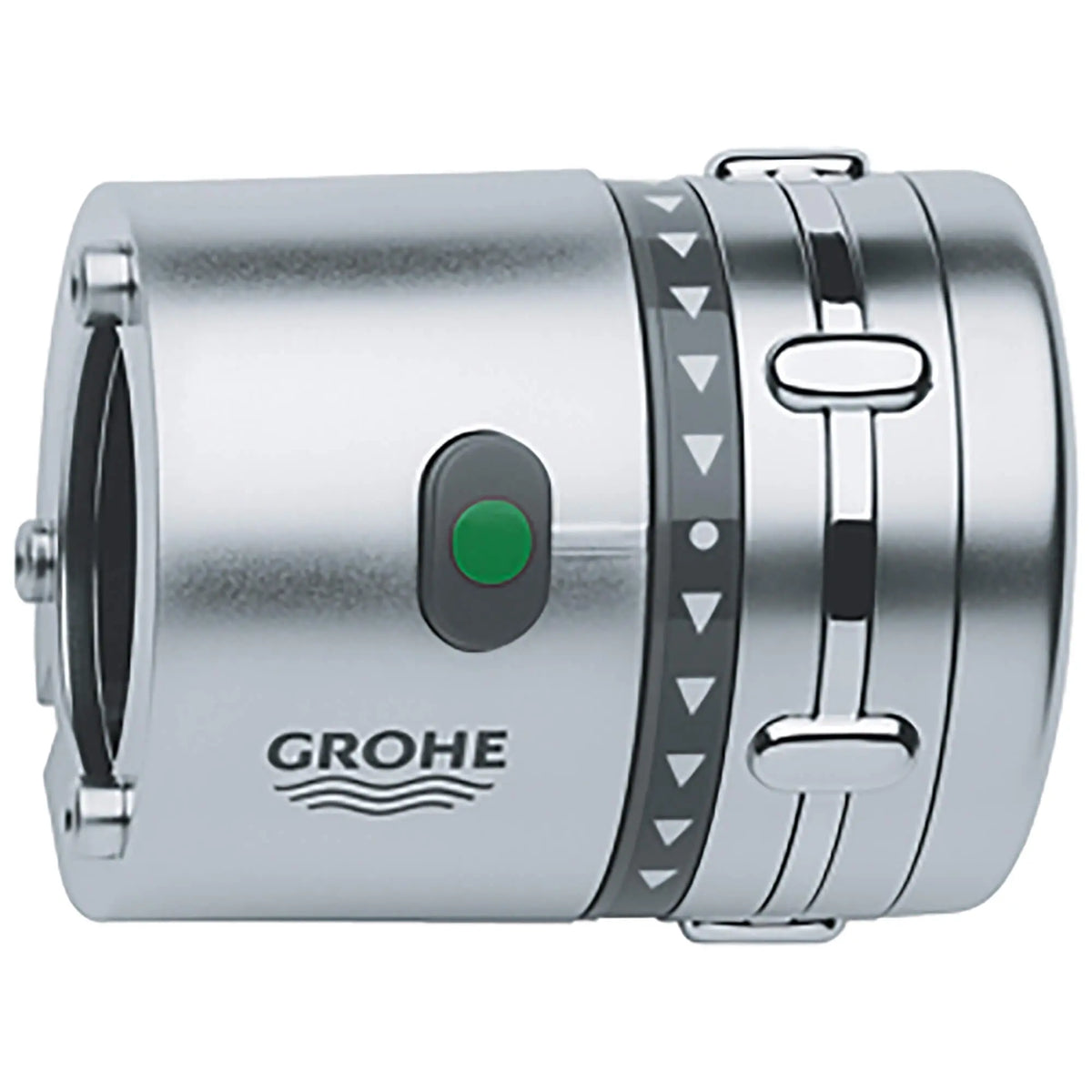 GROHE Volume Control Handle For Thermostatic Valve - Chrome/Matte Chrome