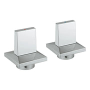 GROHE Allure Brilliant Pair Of Handles Blue/Red - StarLight Chrome