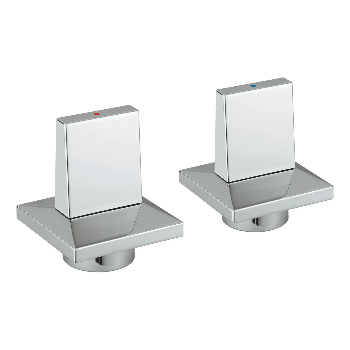 GROHE Allure Brilliant Pair Of Handles Blue/Red - StarLight Chrome