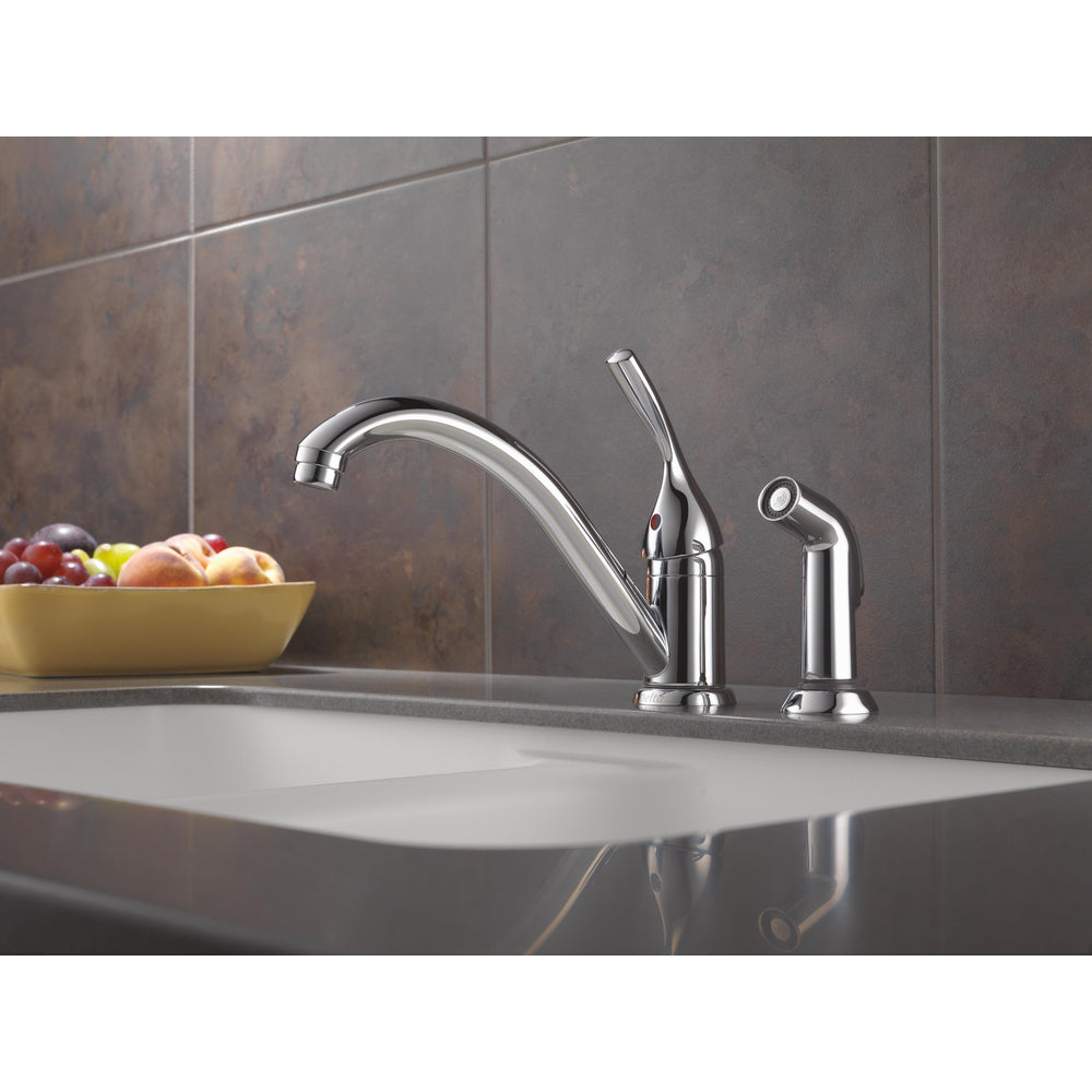 Delta Classic Single Handle Kit Fct With Spray Cr