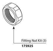 Moen Commercial Fitting Nut Kit 175925 in Chrome (175925)