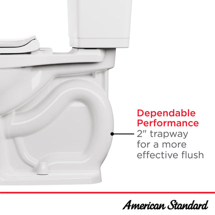 American Standard Colony 3 Two-Piece 1.28 gpf/4.8 Lpf Chair-Height Elongated Toilet Less Seat American Standard