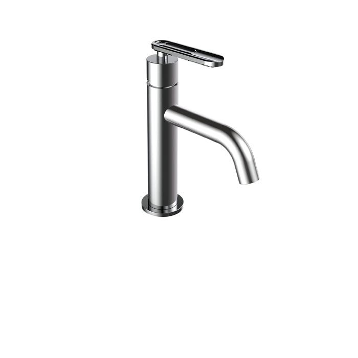 ALT 1840 Single-Hole Lavatory Faucet 18470 in Polished Chrome, shown with the included lever handle fitted