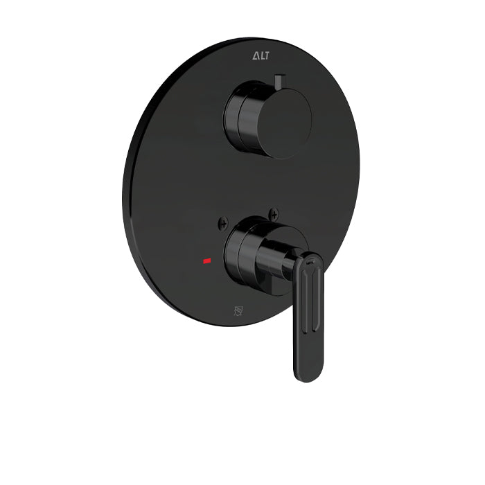 ALT 1840 Trim Set for Uniplex Pressure Balance Valve – 2-Way Diverter – Shared 18842 in Electro Black
