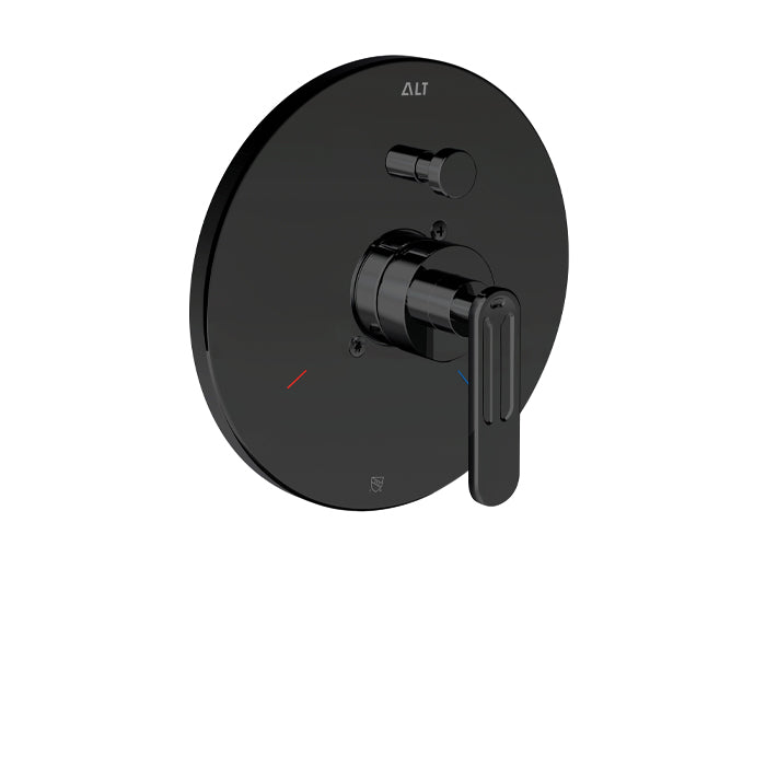 ALT 1840 Trim Set for Pressure Balance Valve with Diverter 18921 in Electro Black