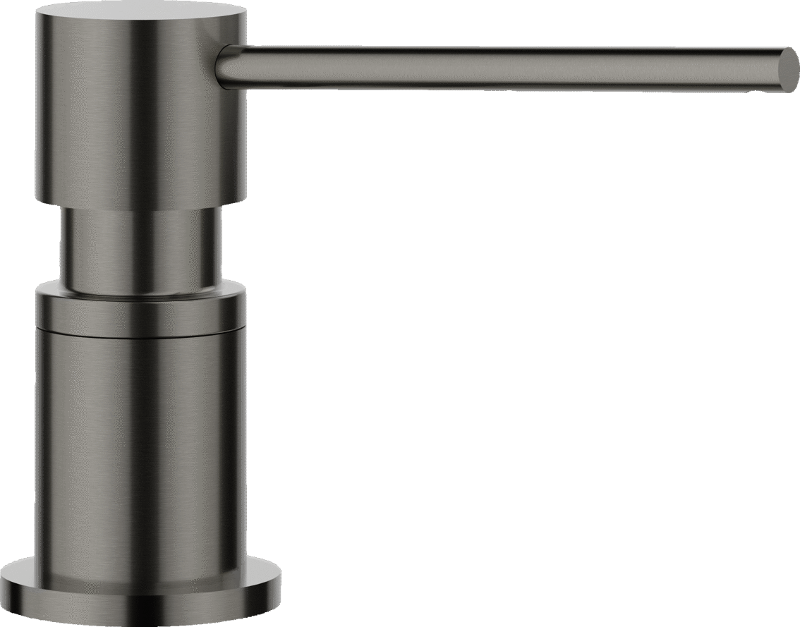 Blanco Lato soap dispenser in Satin Dark Steel
