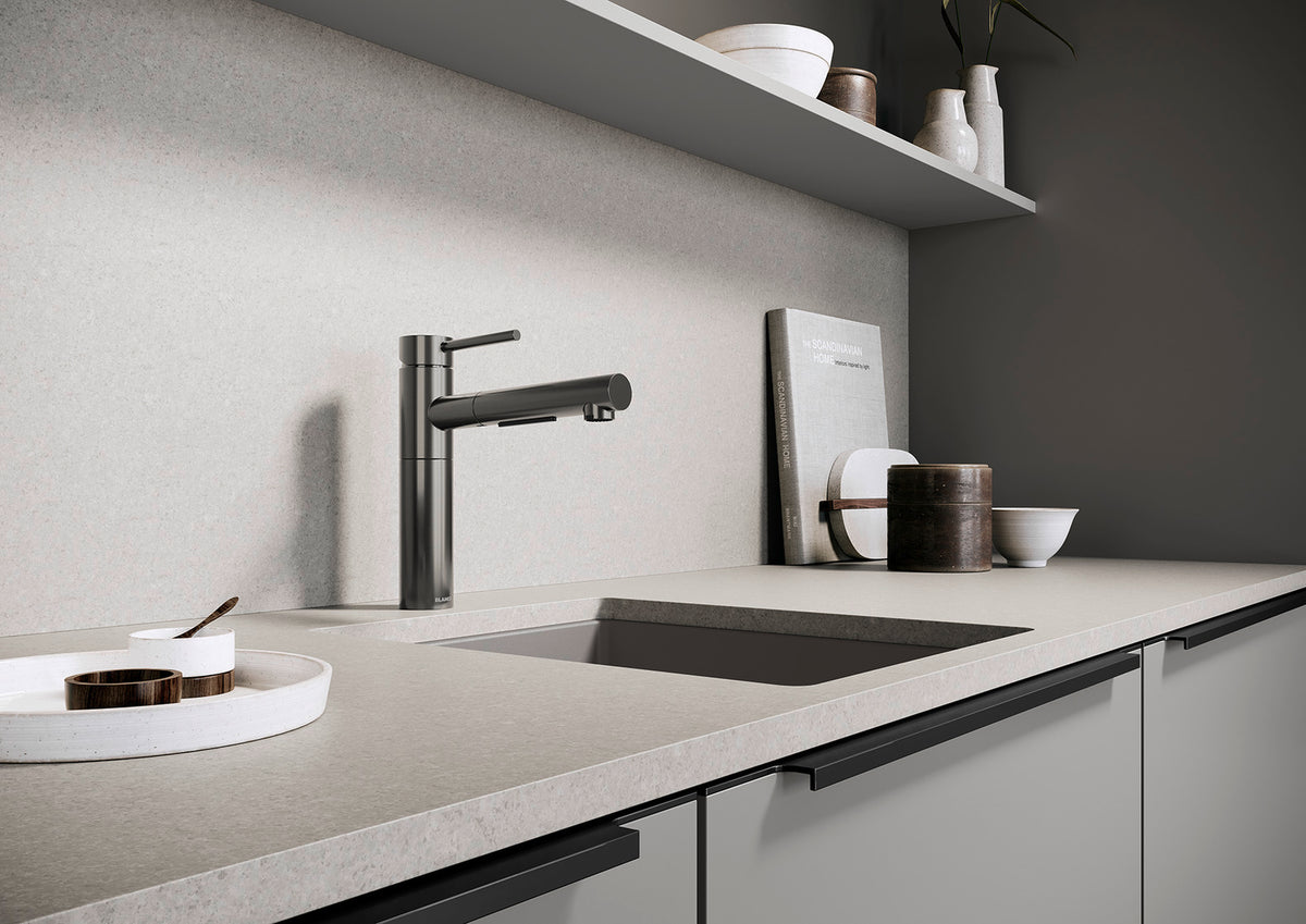 Blanco Alta II bar faucet installed in a kitchen