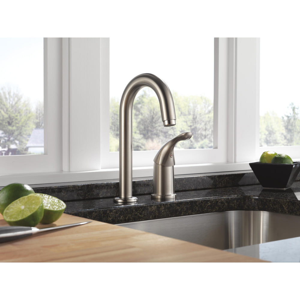Delta Classic Single Handle Bar/Prep Faucet - Stainless