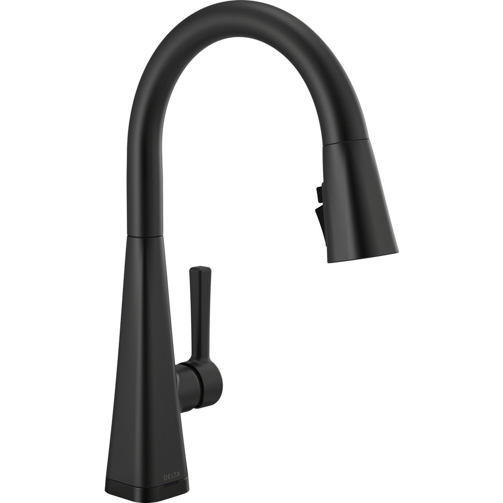 Delta Lenta Touch2O Pull-Down Kitchen Faucet 1L - Matte Black
