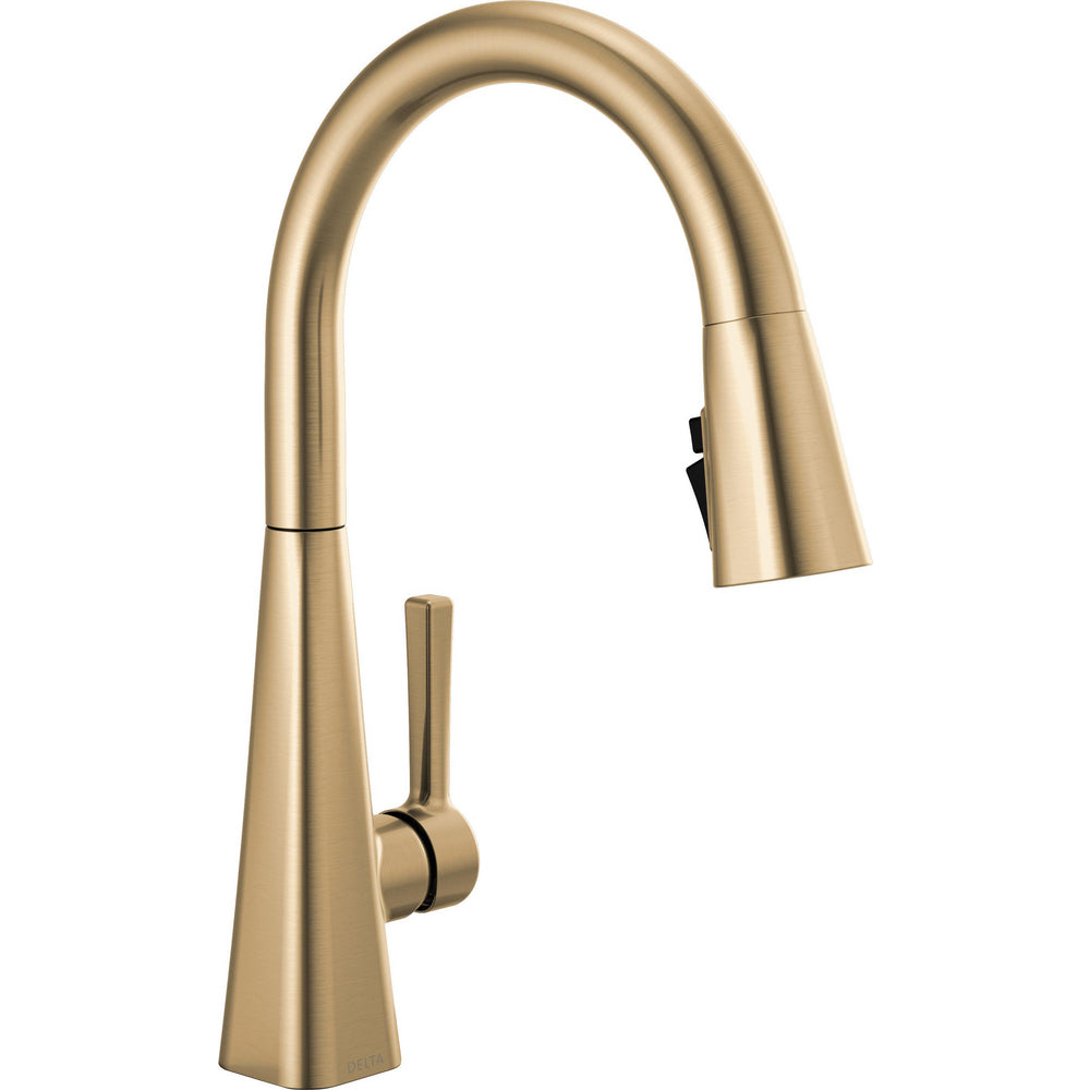 Delta Lenta Single-Handle Pull-Down Kitchen Faucet - Champagne Bronze