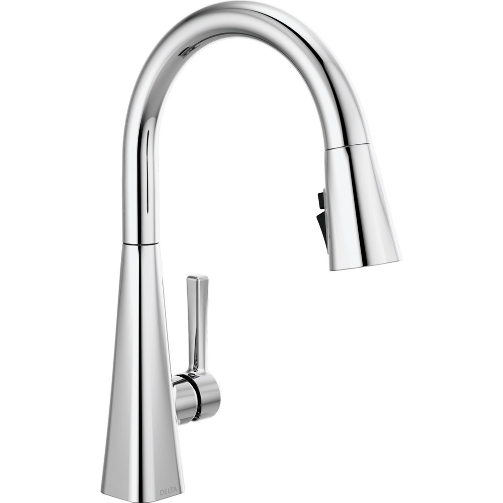 Delta Lenta Single-Handle Pull-Down Kitchen Faucet - Chrome