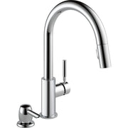 Delta Trask Single Handle Pull-Down Kitchen Faucet With Soap