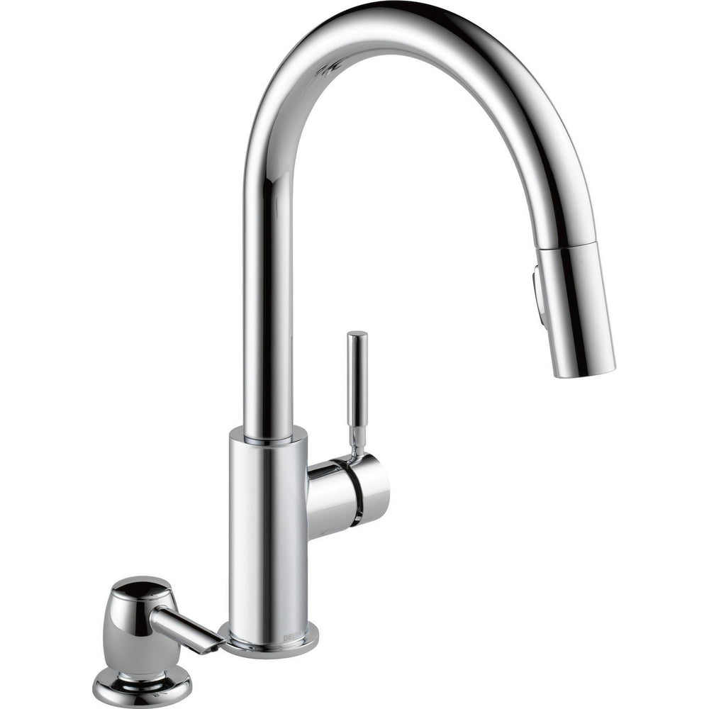 Delta Trask Single Handle Pull-Down Kitchen Faucet With Soap