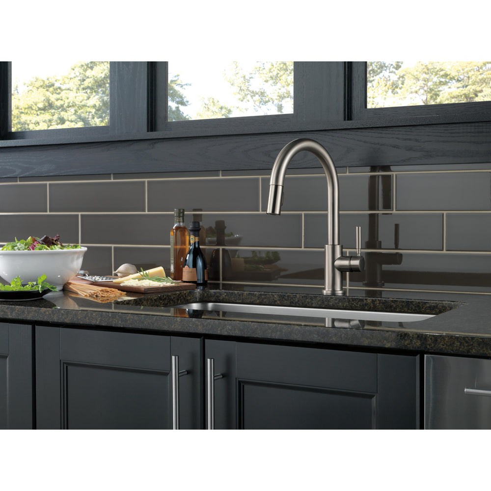 Delta Trask Single Handle Pull-Down Kitchen 19933-SPSD-DST