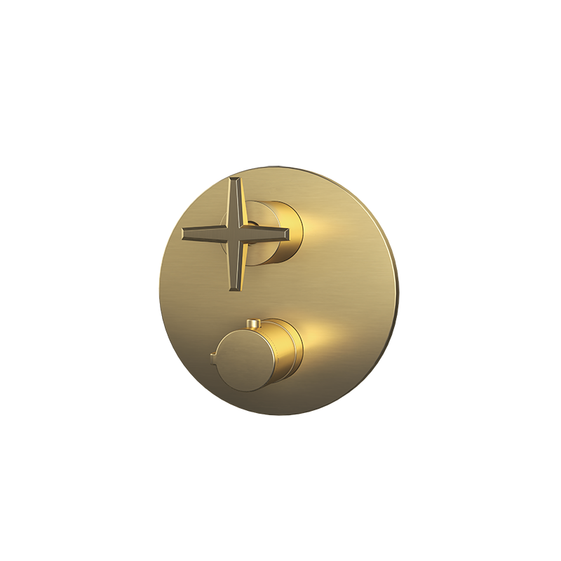 Rubi Round Trim Lexa Handle for Xvtr69or Brushed Gold XTR69LXOR