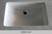 Bosco 200014W 18 1/8" x 14" Bathroom Sink