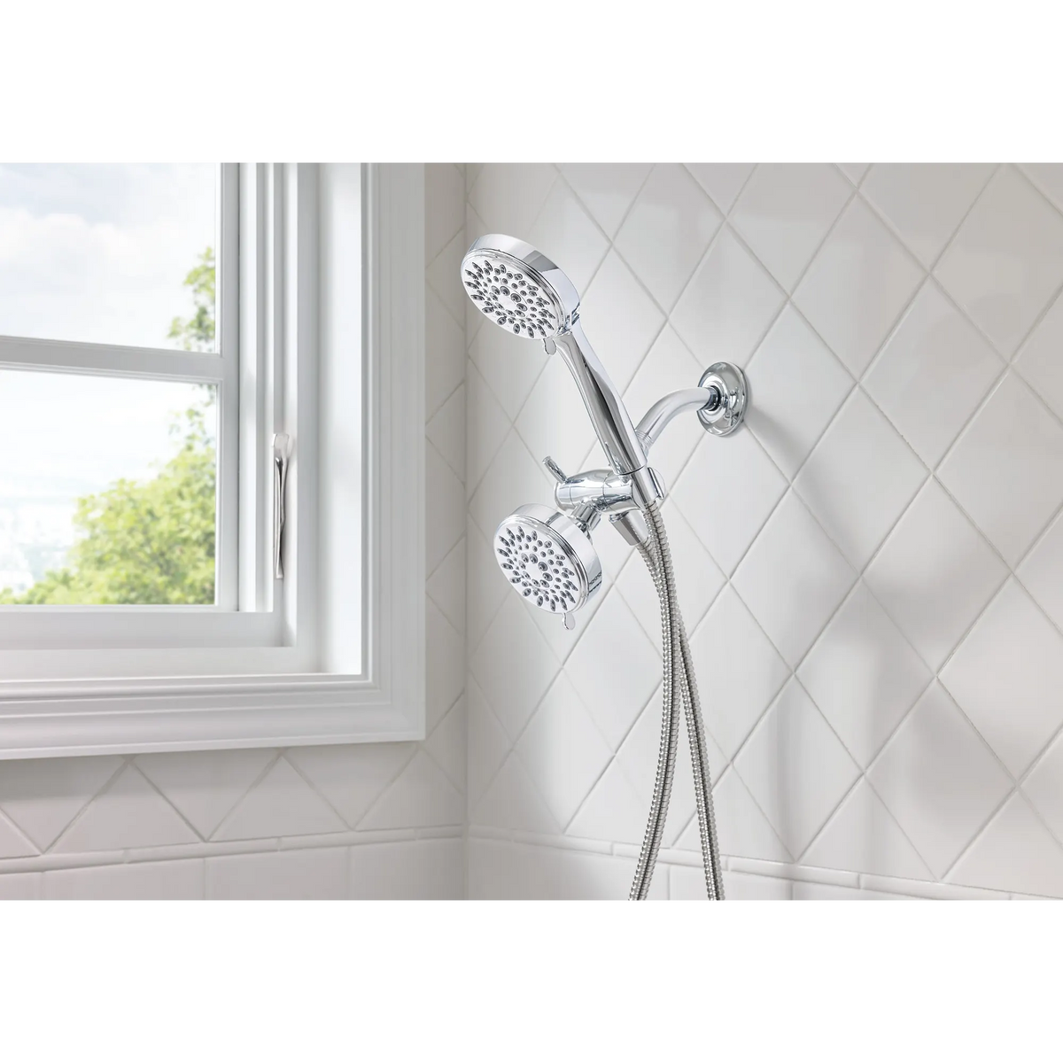 Moen Ignite Five-Function 3 3/4" Diameter Standard Spray Head with Handheld Shower 20016 in Chrome (20016) - view 2