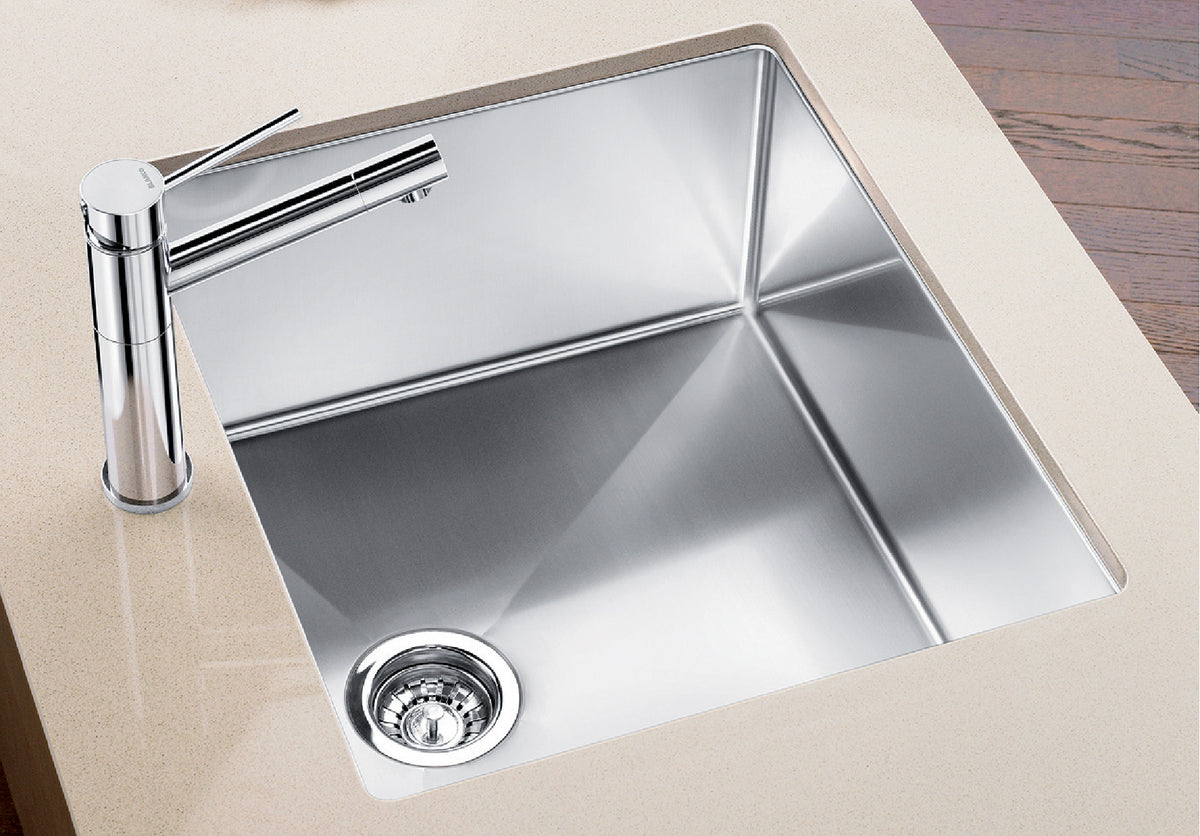 Blanco Radius 10 U 19" Undermount Stainless Steel Kitchen Sink installed