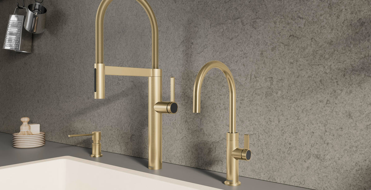 Blanco BLANCOCULINA II kitchen faucet installed in a kitchen