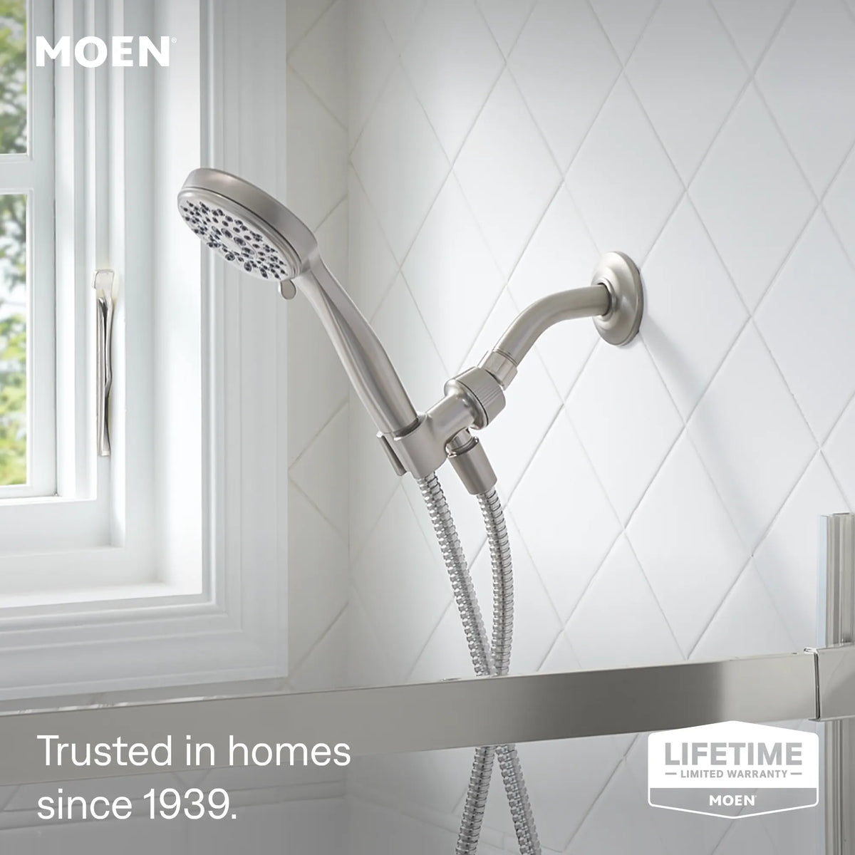 Moen Ignite Handheld Shower 20091 in Spot Resist Brushed Nickel (20091SRN) - view 2