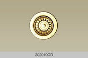 Bosco 202010GD Sink Strainer 3 1/2" Diameter Gold Finish