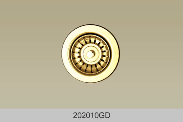 Bosco 202010GD Sink Strainer 3 1/2" Diameter Gold Finish