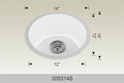 Bosco 205314S 14" x 14" Granite Universal Design Series Kitchen Sink