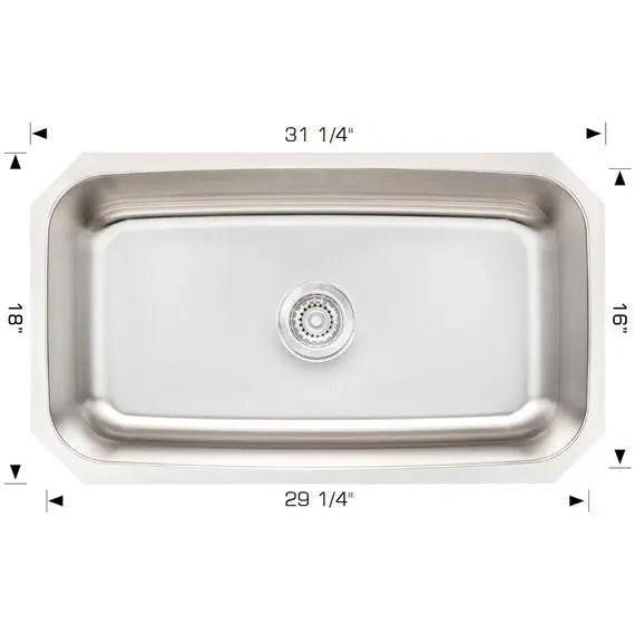 207009B Bosco Super Series Kitchen Sink Stainless Steel - Plumbing Market