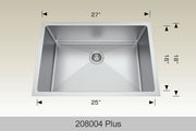 Bosco 208004 Plus 27" x 18" Standard Series Radius Corner Kitchen Sink