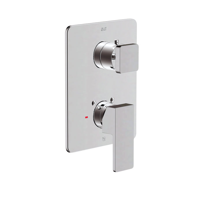 ALT Riga Trim Set for Uniplex Pressure Balance Valve – 3-Way Diverter Shared 20843 in Polished Chrome