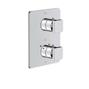 ALT Riga Trim Set for Uniplex Thermostatic Valve – 2-Way Diverter Shared 20892 in Polished Chrome