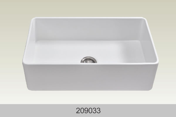 Bosco 209033 32 3/4" x 18" Fireclay Apron Series Apron Kitchen Sink