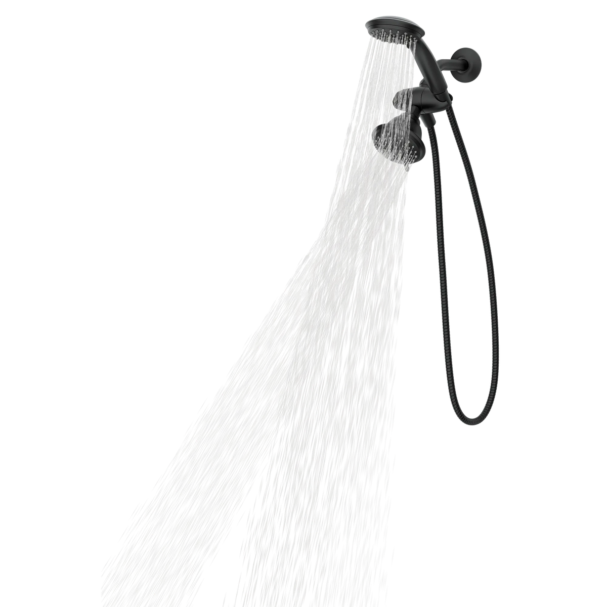 Moen Attune Eight-Function 4.75" Diameter Spray Head Standard with Handshower 218C0 in Matte Black (218C0BL) - view 4