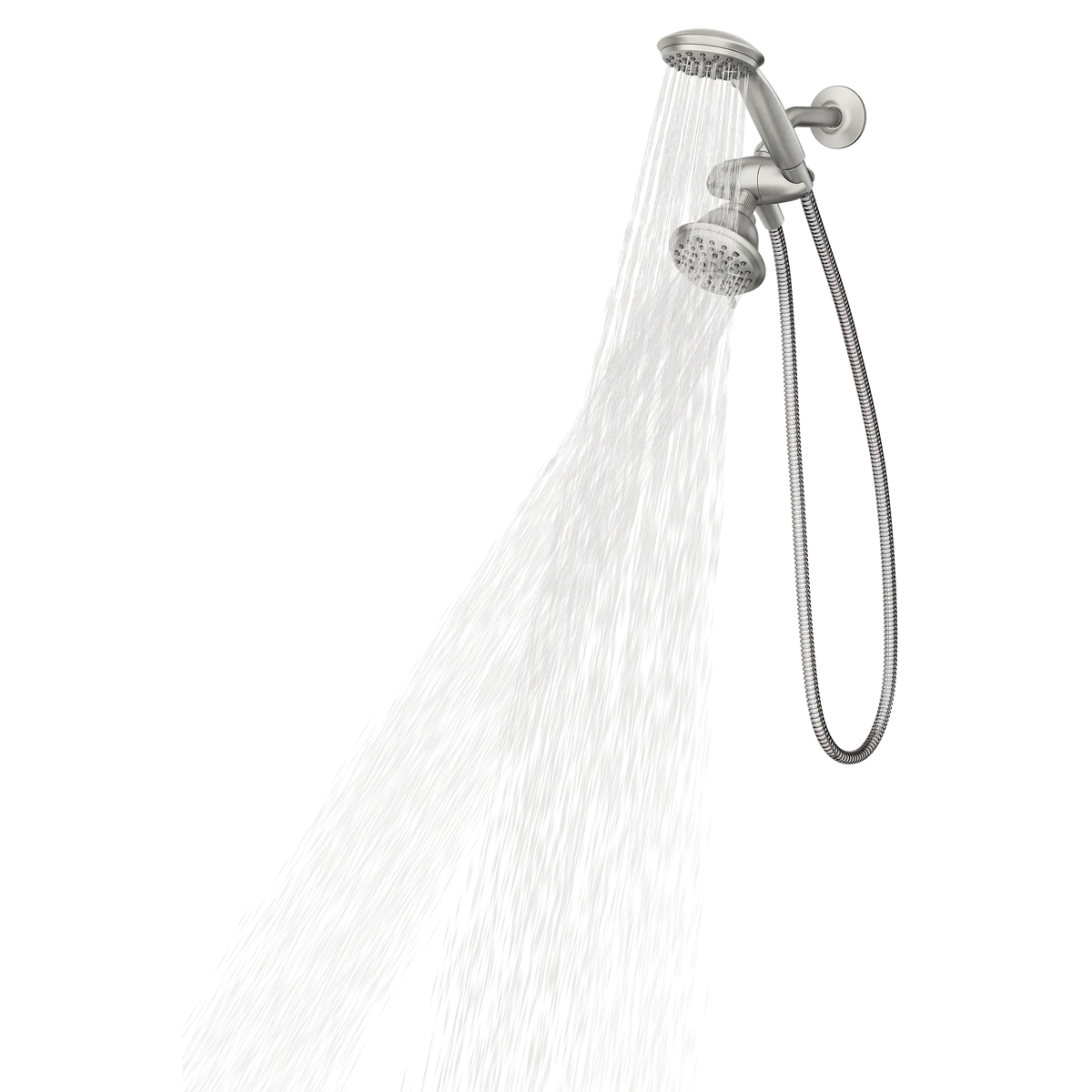 Moen Attune Eight-Function 4.75" Diameter Spray Head Standard with Handshower 218C0 in Spot Resist Brushed Nickel (218C0SRN) - view 3