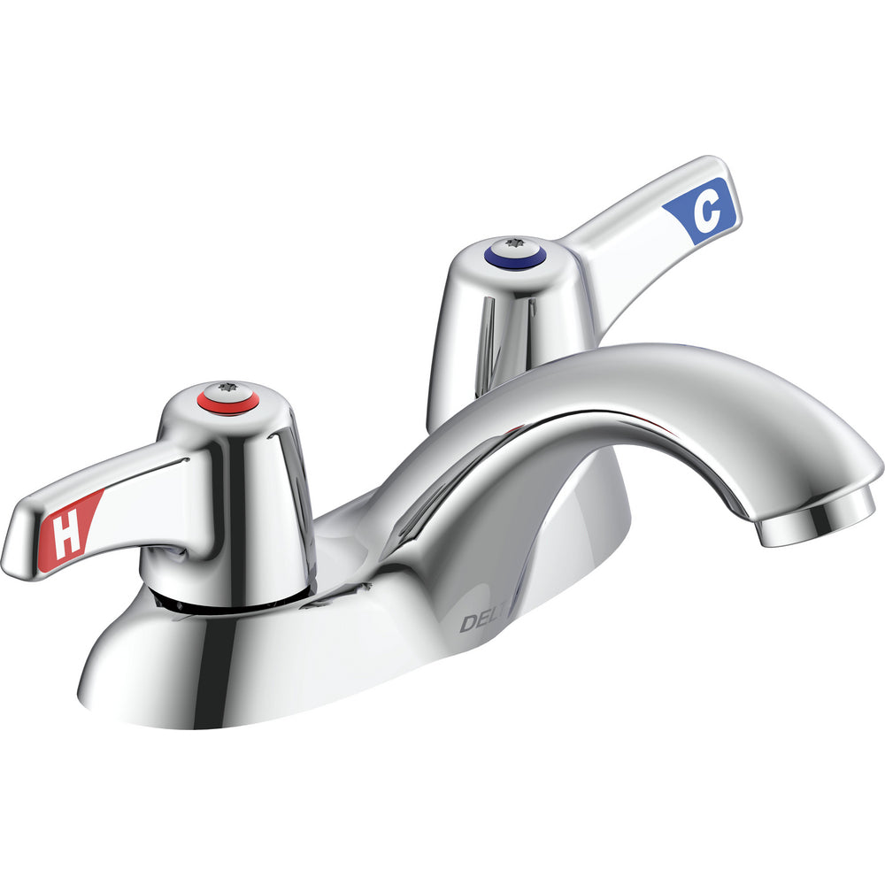 Delta Commercial 21C153-TI Two-Handle Centerset Lavatory Faucet - Chrome