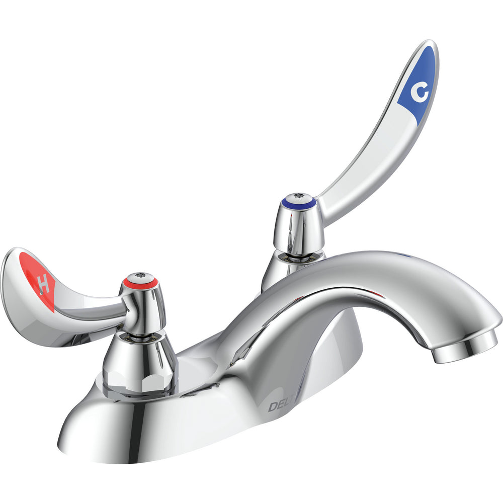 Delta Commercial 21C154-TI Two-Handle Centerset Lavatory Faucet - Chrome