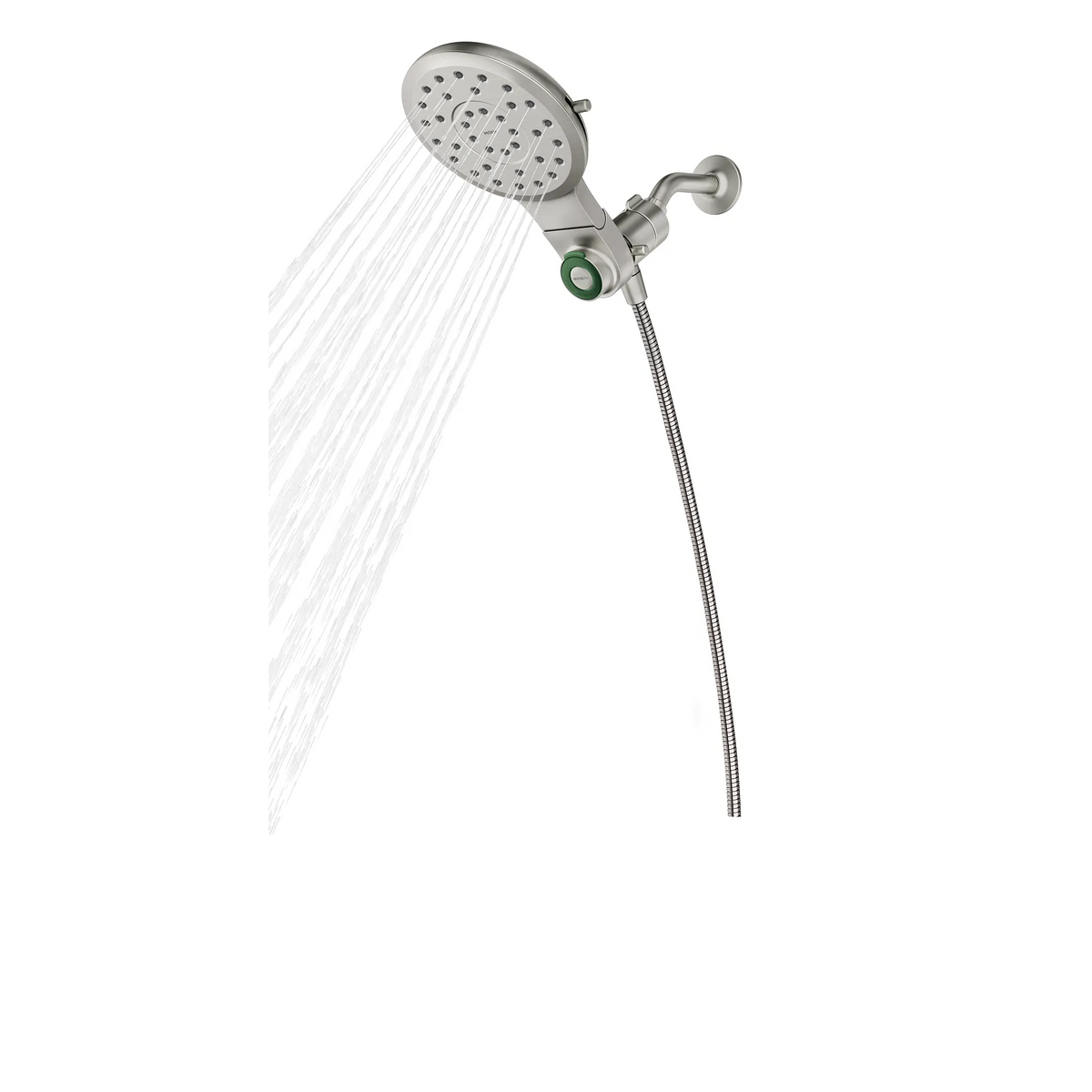 Moen Verso 7" Round Dual Head Combination Shower with Infiniti Dial In 220C3 in Brushed Nickel (220C3BN) - view 3