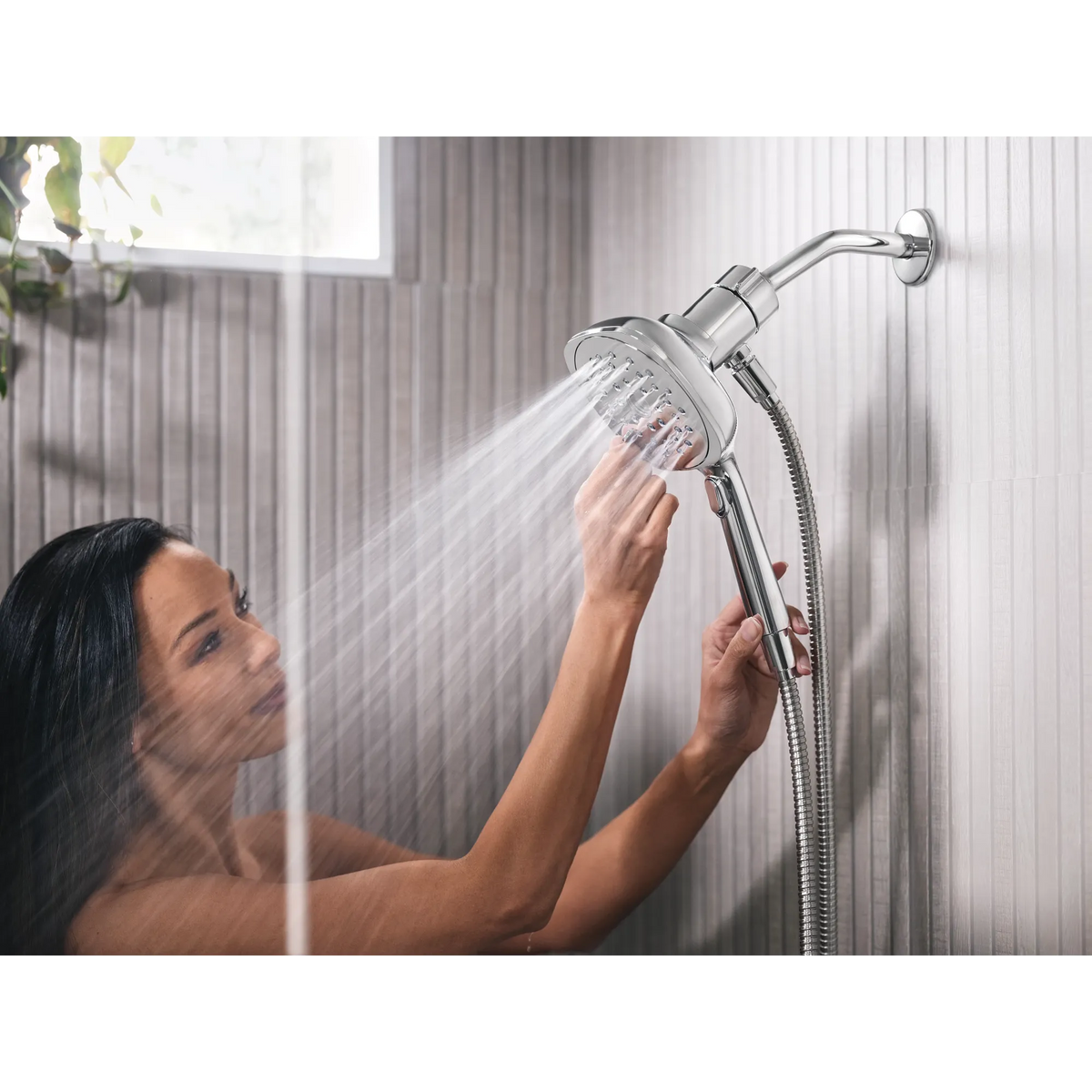 Moen Verso 5" Square Handheld with Infiniti Dial In 220H5 in Chrome (220H5) - view 7