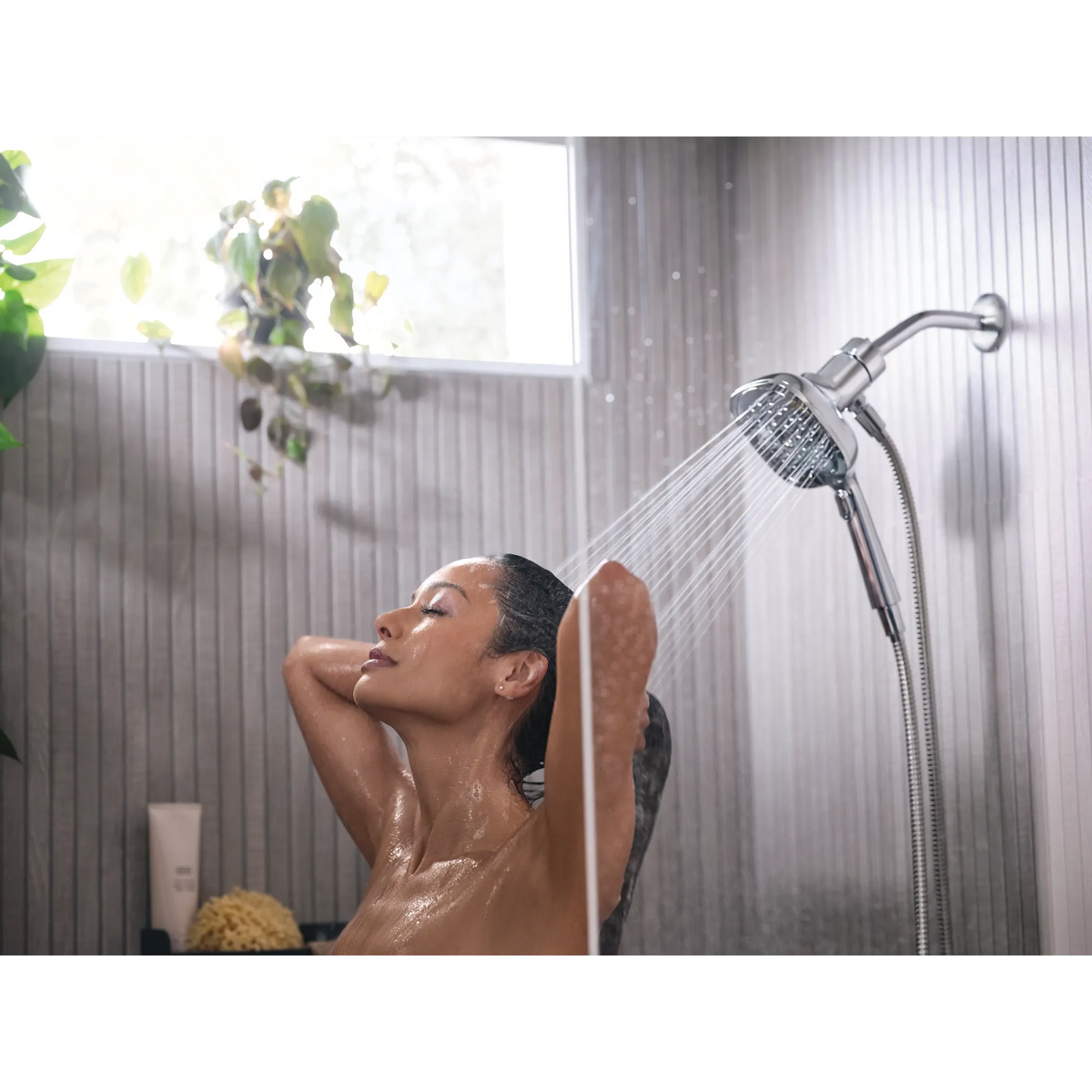 Moen Verso 5" Square Handheld with Infiniti Dial In 220H5 in Chrome (220H5) - view 6