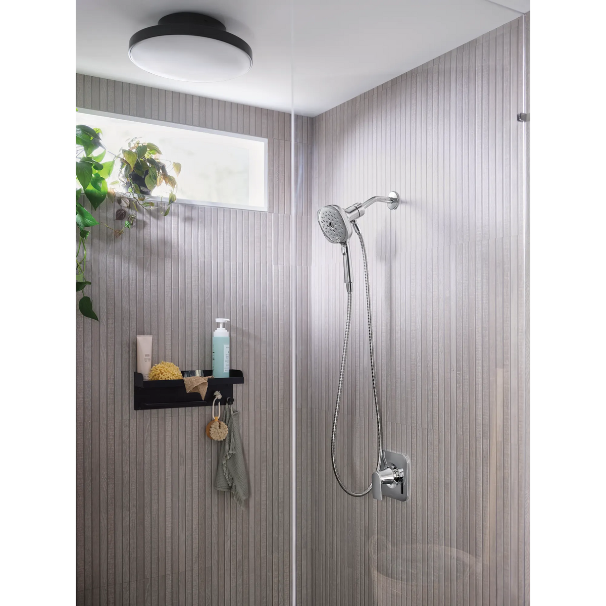 Moen Verso 5" Square Handheld with Infiniti Dial In 220H5 in Chrome (220H5) - view 8