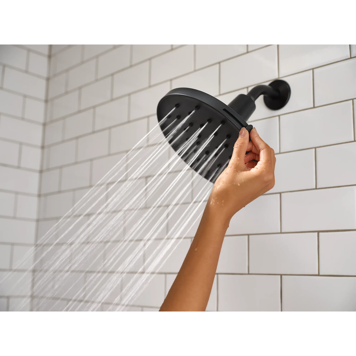 Moen Verso Infinite 9" Diameter Spray Head Rainshower 220R2 in Matte Black (220R2BL) - view 6