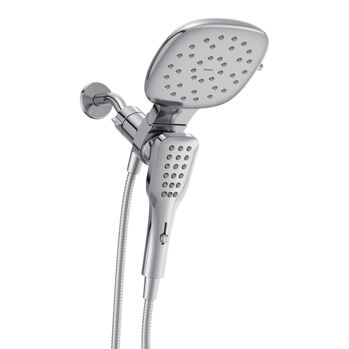 Moen Verso 7" Eco-Performance Square Dual Head Combination Shower with Infiniti Dial In 220C5EP in Chrome (220C5EP)