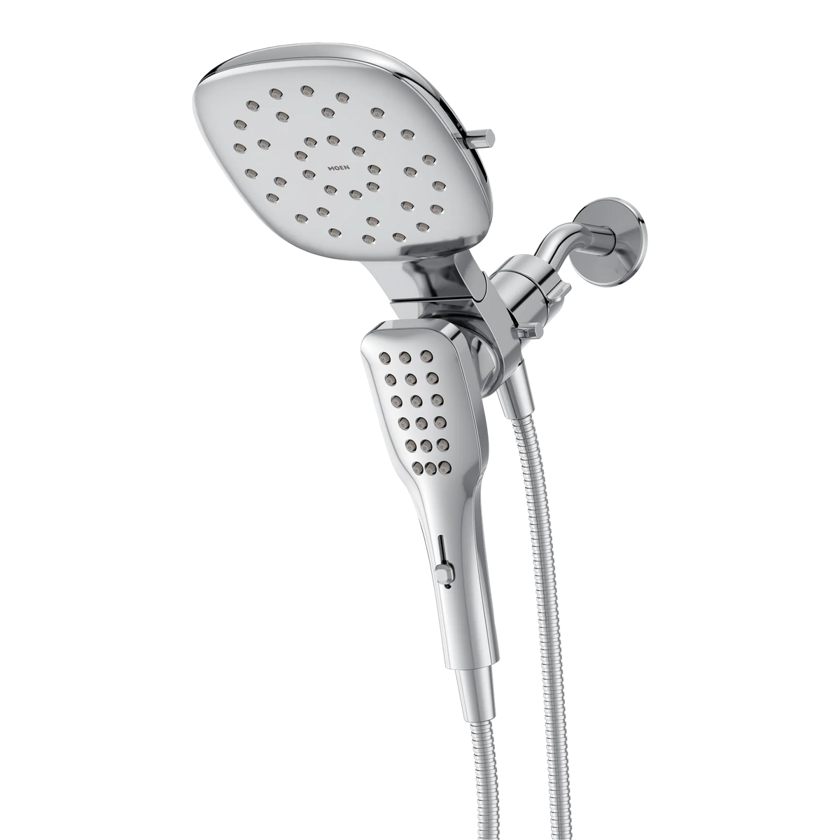 Moen Verso 7" Eco-Performance Square Dual Head Combination Shower with Infiniti Dial In 220C5EP in Chrome (220C5EP) - view 2
