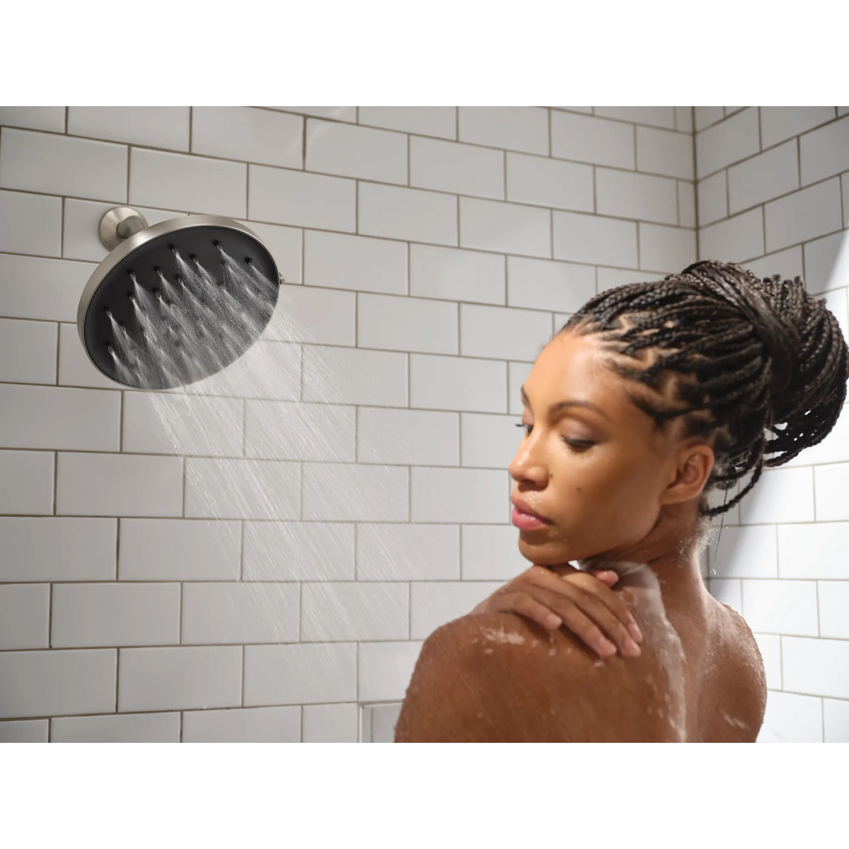 Moen Verso Infinite 9" Diameter Spray Head Rainshower 220R2 in Spot Resist Brushed Nickel (220R2SRN) - view 5
