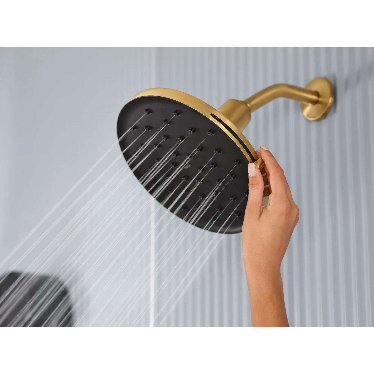 Moen Verso 9" Round Rainshower with Infiniti Dial In and Magnetix Connection 220R3 in Brushed Gold (220R3BG) - view 4