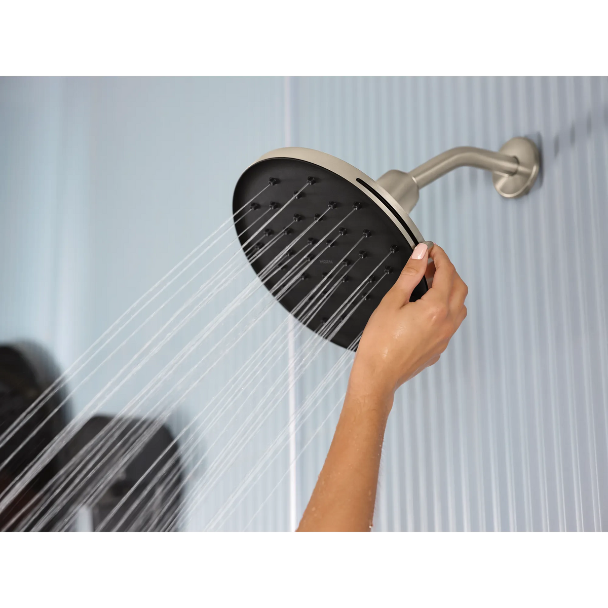 Moen Verso 9" Round Rainshower with Infiniti Dial In and Magnetix Connection 220R3 in Brushed Nickel (220R3BN) - view 2