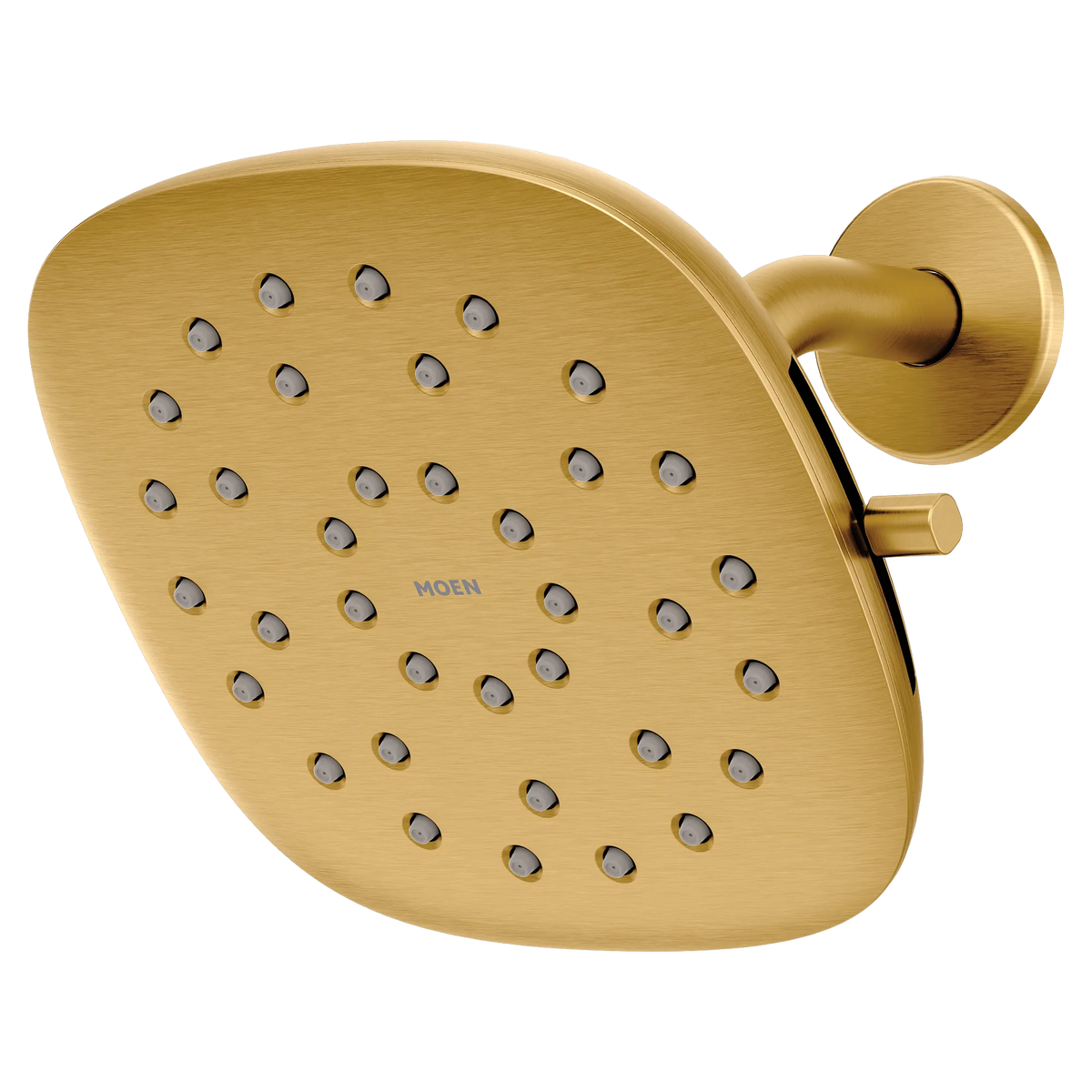 Moen Verso 7" Square Eco-Performance Rainshower with Infiniti Dial In 220R5EP in Brushed Gold (220R5EPBG) - view 2